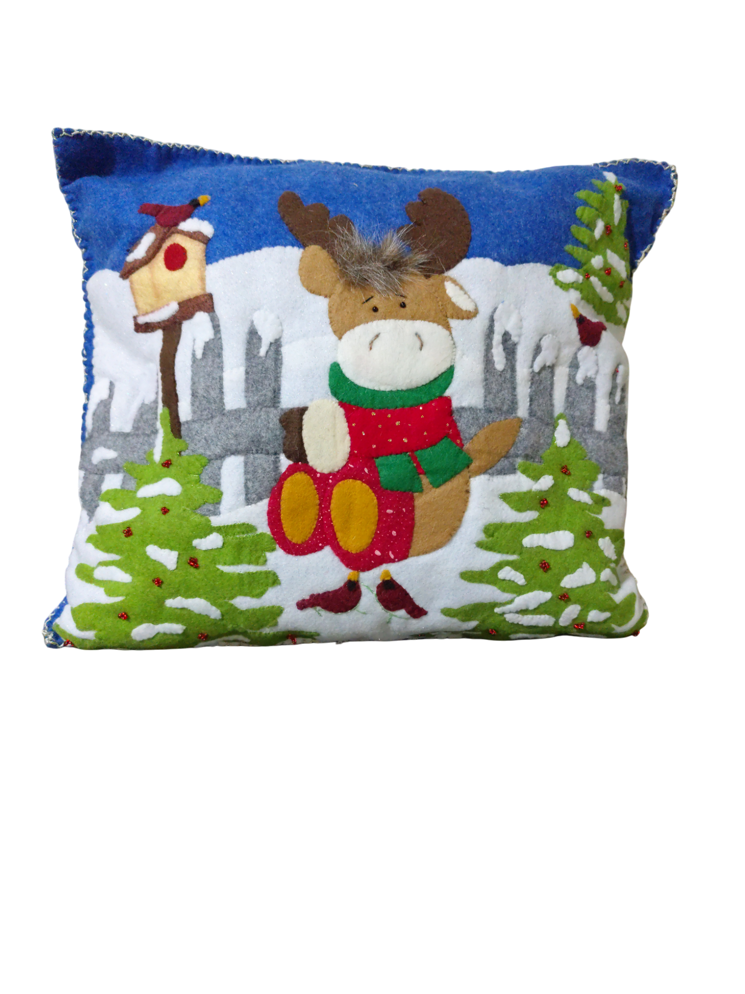 Cojín Navideño Reno